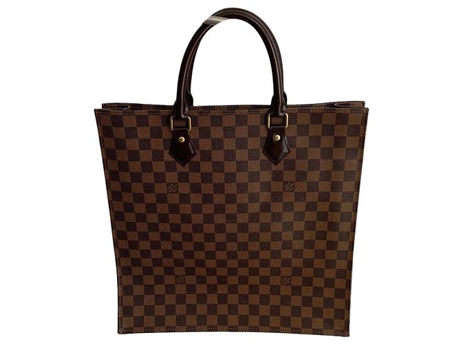 Louis Vuitton Sac Cabas Damier Ebene Marron Damier ebène