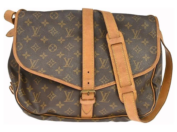 Louis Vuitton Saumur Monogram 35 Marrom
