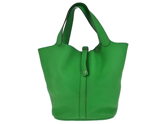 Hermès Hermes Picotin Lock Clemence GM Verde