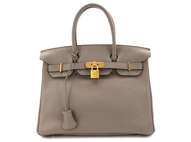 Hermès Bolsa Hermes Birkin 30 em Gris Asphalt