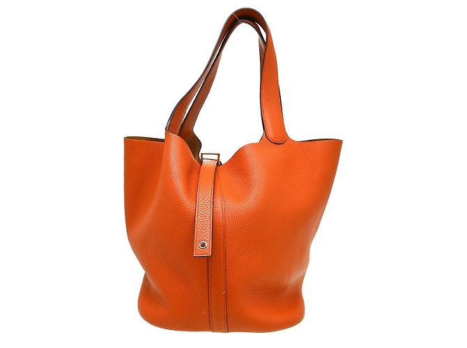 Hermès Hermes Picotin Clemence GM Orange