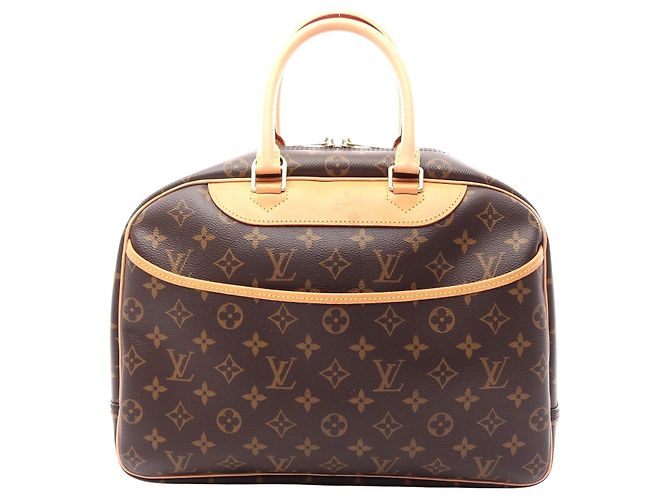 Bolsa de Mão Louis Vuitton Monogram Doeville Bowling Vanity Marrom
