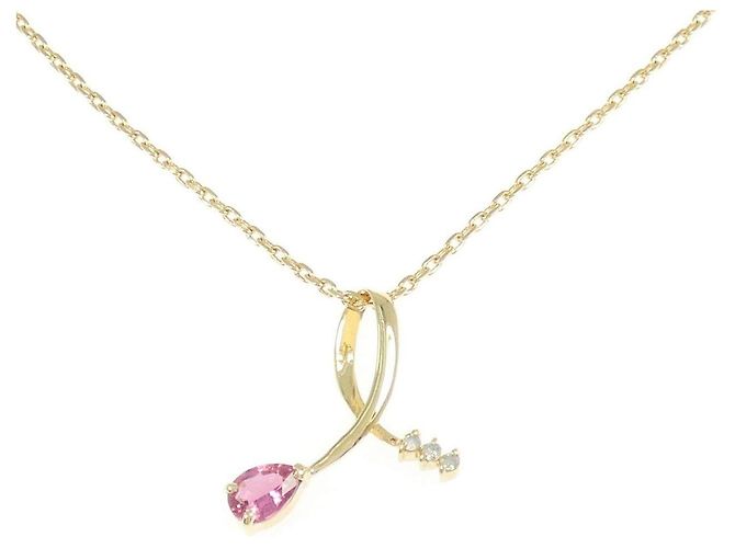 Autre Marque Collana in Topazio e Diamanti Au750 D'oro