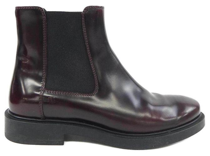 TOD'S Lederstiefel Rot