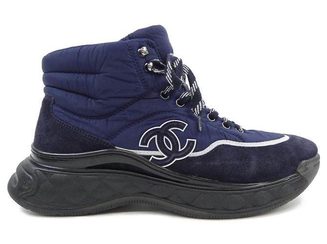 Baskets Chanel Bleu Bleu Marine