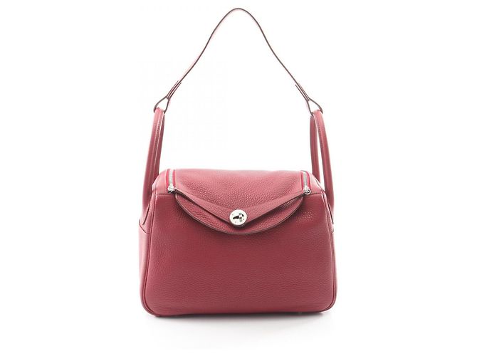 Hermès Bolsa de Ombro Hermes Lindy 30 Bordeaux