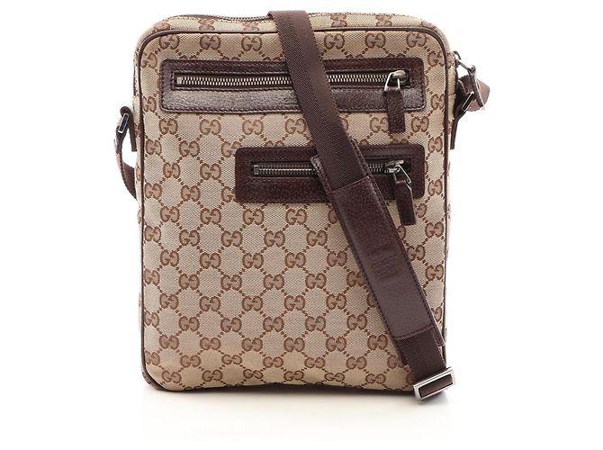 Borsa a tracolla Gucci GG Canvas Marrone Beige