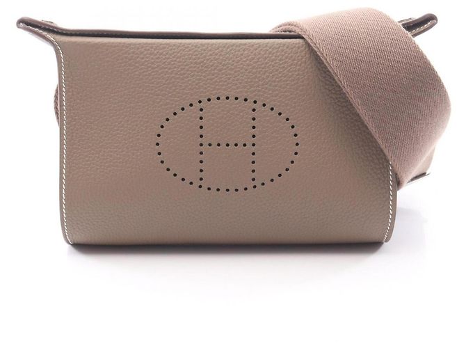 Hermès Borsa a tracolla Hermes Vide Poche Etoupe Marrone Taupe