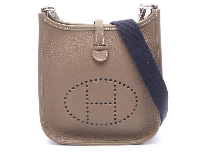 Hermès Hermes Evelyne TPM Schultertasche Braun Taupe