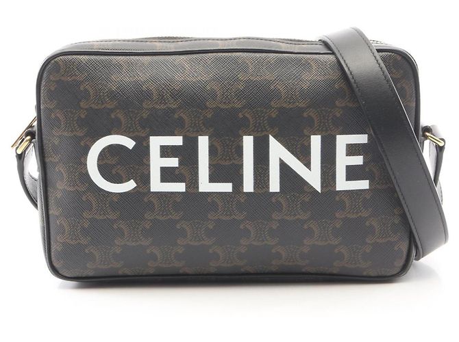 Céline Borsa Messenger Celine Triomphe Medium Nero 