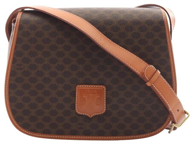 Céline Bolsa de Ombro Celine Macadam Marrom