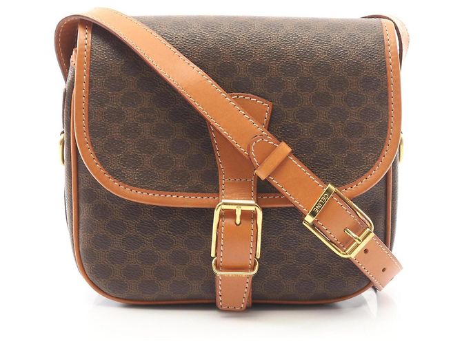Céline Celine Macadam Schultertasche/Handtasche Braun