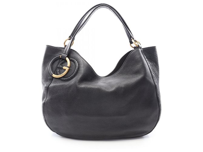 Bolsa de Ombro Gucci Interlocking G Preto