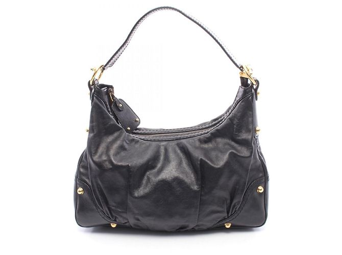 Sac à bandoulière Gucci en cuir noir