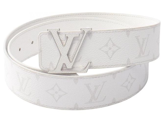 Louis Vuitton LV Initials 40mm Reversibler Gürtel Weiß