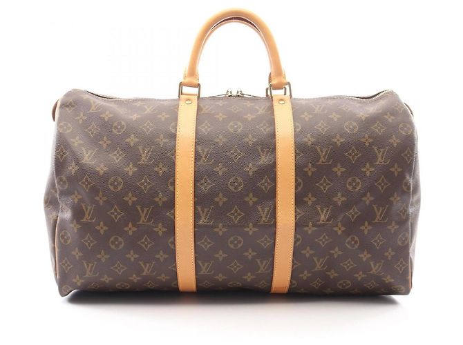 Borsa Boston Louis Vuitton Keepall 50 Marrone