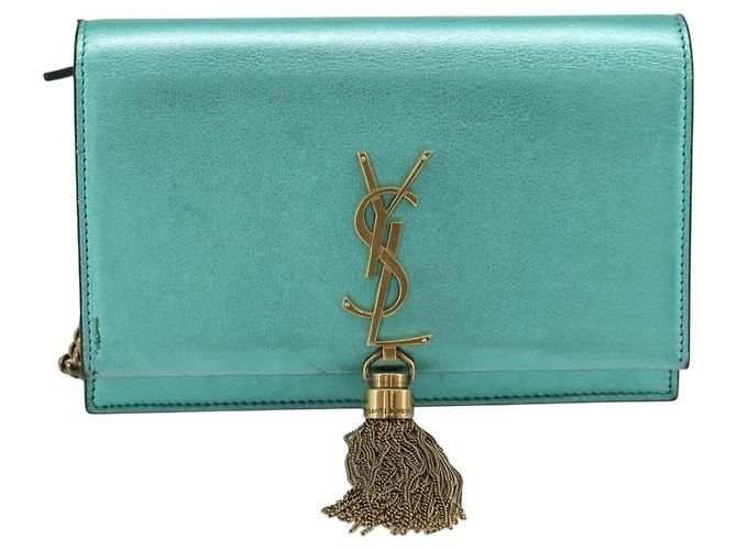 Saint Laurent Kate leather Small Verde