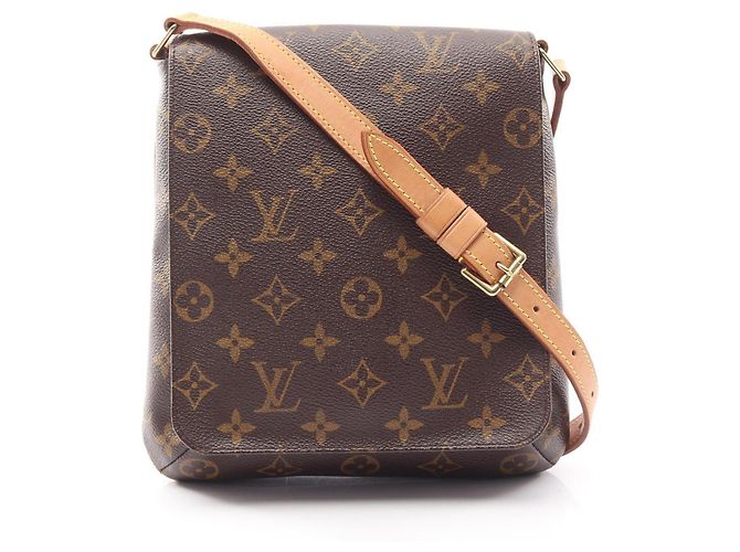 Borsa a tracolla Louis Vuitton Musette Salsa Short Strap Marrone