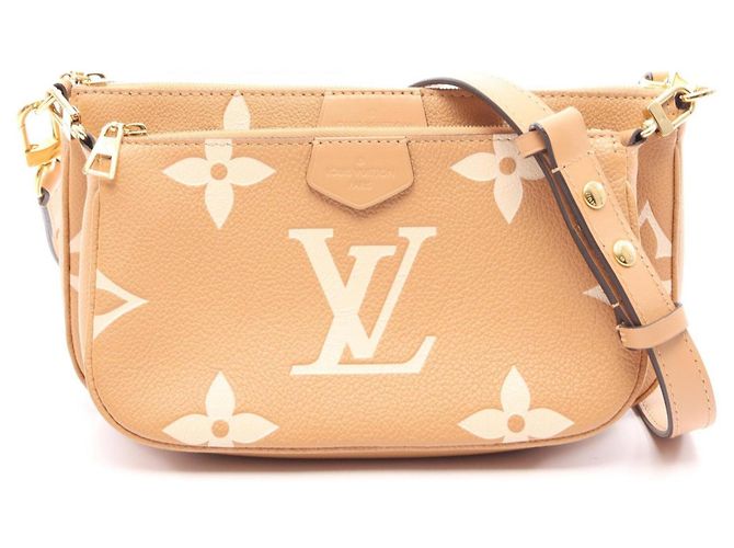 Louis Vuitton Monogram Empreinte Multi Pochette Accessoires Bege