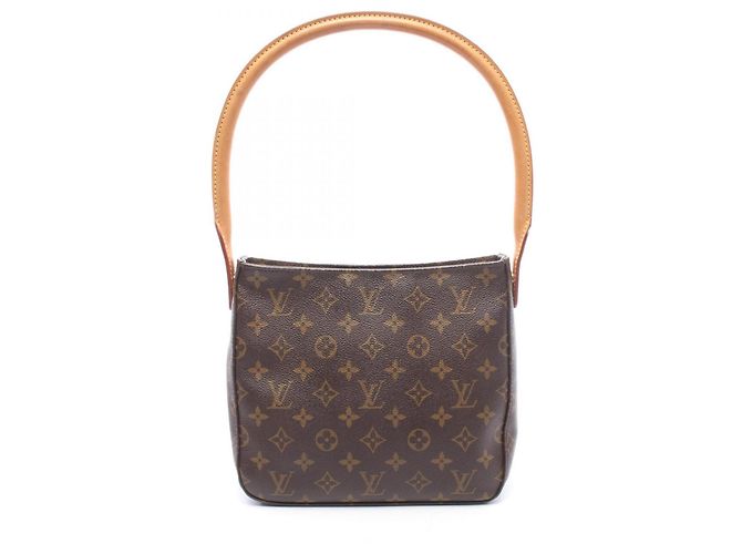 Sac à épaule Louis Vuitton Looping MM Marron