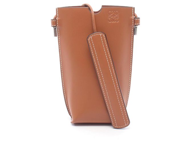 Bolsa de Ombro Loewe Gate Pocket Marrom