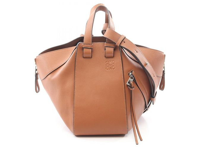Bolsa de mão Loewe Hammock Small 2-Way de couro Marrom