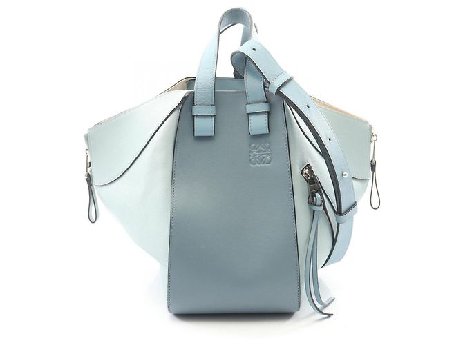 Bolsa de mão de couro Loewe Hammock Small 2-Way Azul