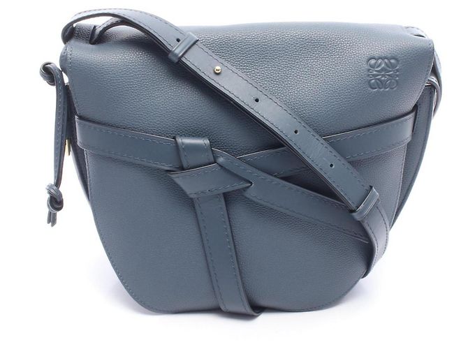 Borsa a tracolla Loewe Gate Bag Medium Blu
