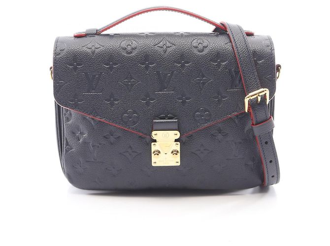 Borsa 2-Way Louis Vuitton Pochette Metis Rosso Blu navy