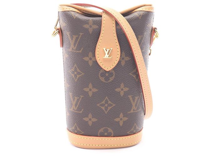 Borsa a tracolla Louis Vuitton Monogram Fold Me Pouch Marrone