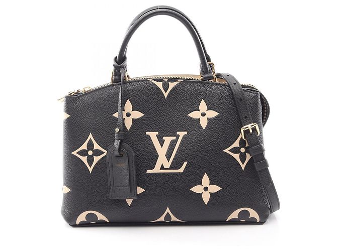 Borsa Louis Vuitton Petit Palais PM Bicolor Nero Beige