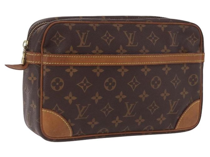 LOUIS VUITTON Monogram Compiegne 28 Clutch Bag M51845 LV Auth BA14359 Monogramm