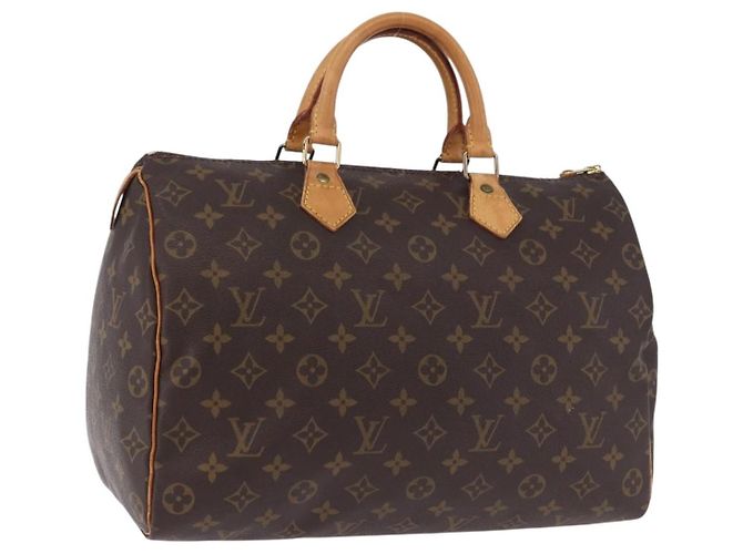 LOUIS VUITTON Bolsa Monogram Speedy 35 M41524 LV Auth 192974A Monograma
