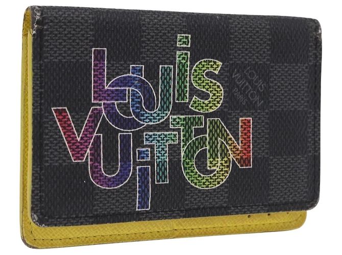 LOUIS VUITTON Damier Graphite Portefeuille Multripru Wallet N60302 Auth bs36118 Damier ebene