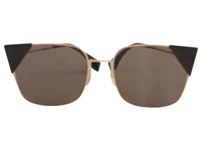 Fendi Gafas de sol doradas Dorado