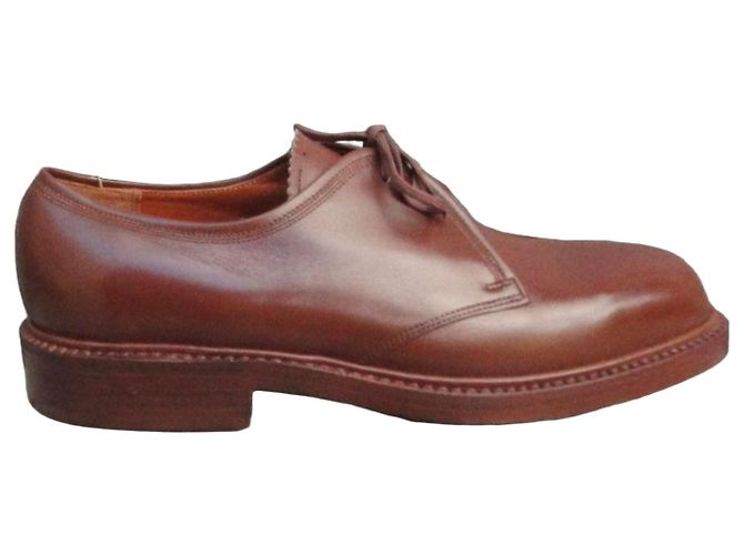 Autre Marque Scarpe derby in pelle marrone