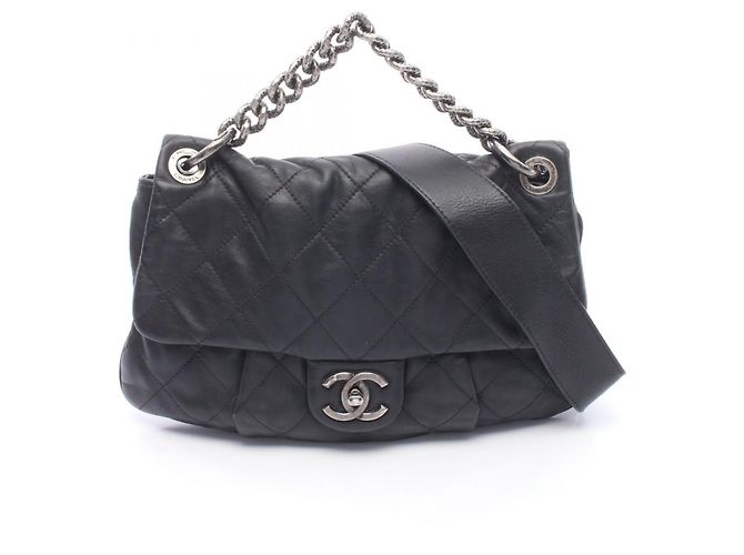 Timeless Bolsa 2-Way Matelassé Chanel Preto