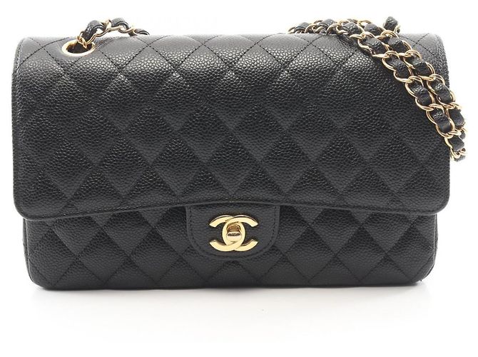 Timeless Borsa a Spalla Chanel Matelassé Double Flap Nero