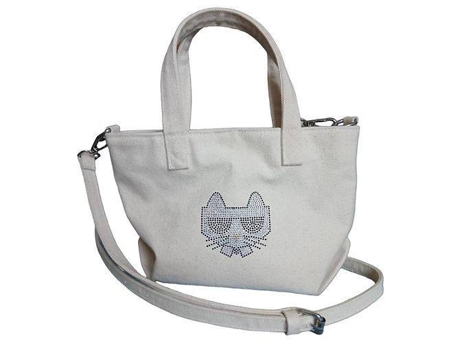 Borsa Tote Karl Lagerfeld Choupette Beige