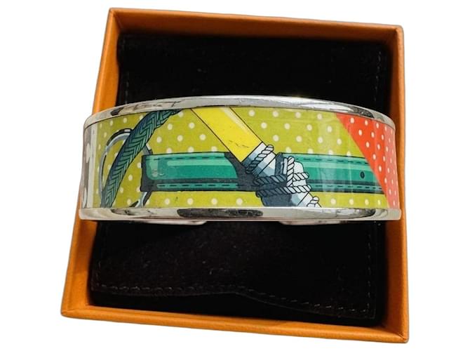 Hermès Collier de Chien Enamel Bracelet White Red Multiple colors Green Purple Yellow 