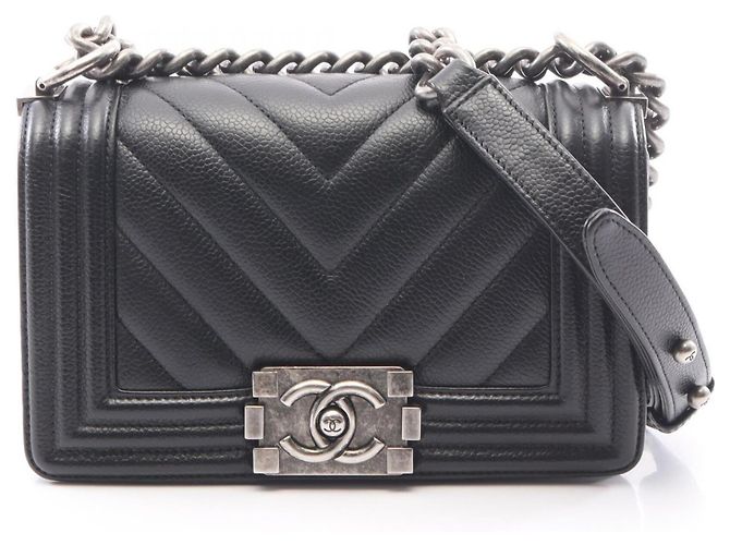 Le Boy Bolsa de ombro Chanel Boy Small Preto