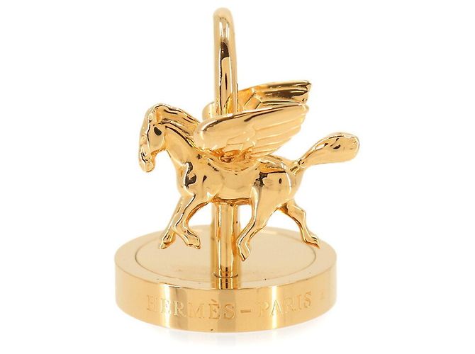 Hermès Hermes Cadena Charm ANNEE DE LA DANSE (2007) Pegasus Gold Golden 