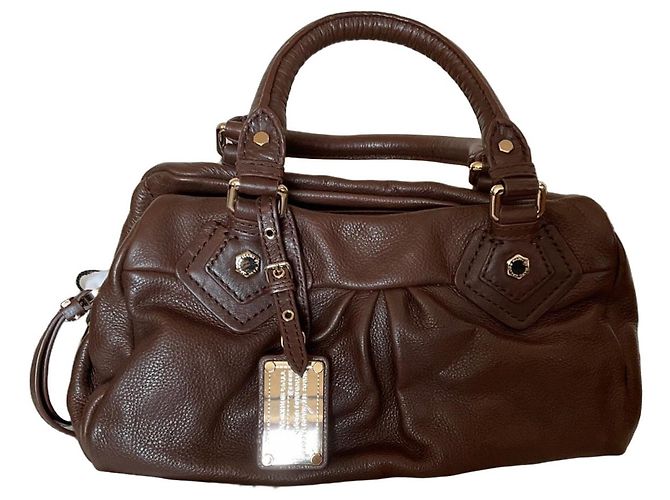 Bolsa de mão Classic Q em couro Marc by Marc Jacobs Marrom