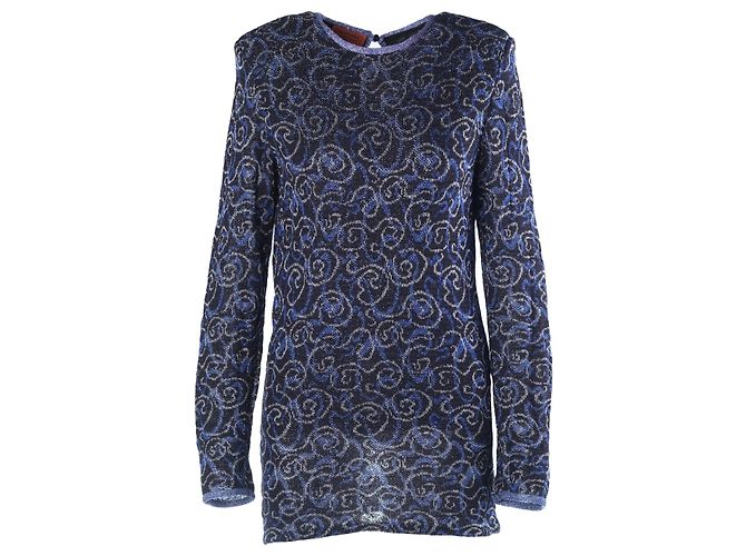 Mini abito in maglia Missoni Blu & Argento