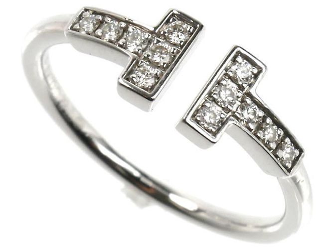 Tiffany T Anillo T Wire en oro blanco de 18K con diamantes Tiffany & Co.