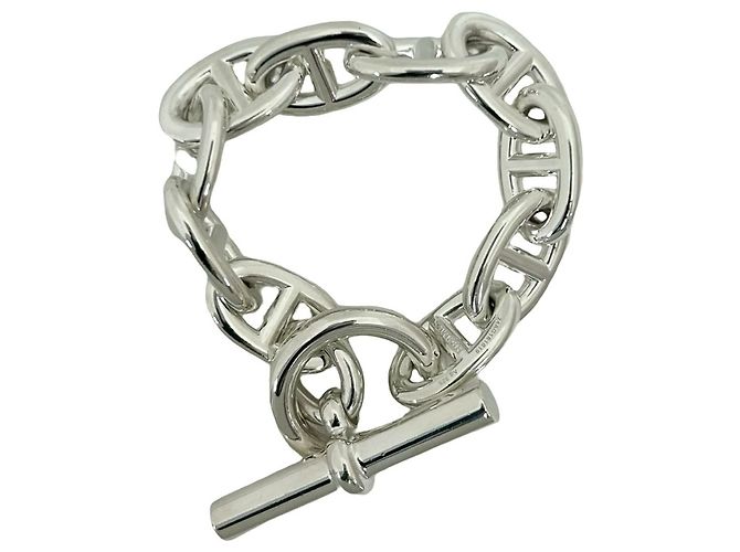 Hermès Bracciale Hermes Chaine d'Ancre TGM Argento 