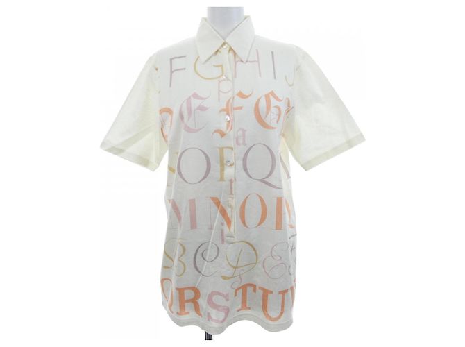 Polo de algodão Hermès A.M.CASSANDRE Bege