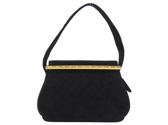 Borsa a tracolla in scamosciato Chanel Nero