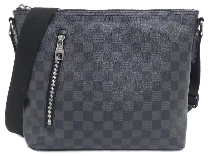 Bolsa de Ombro Louis Vuitton Mick Damier Graphite Marrom