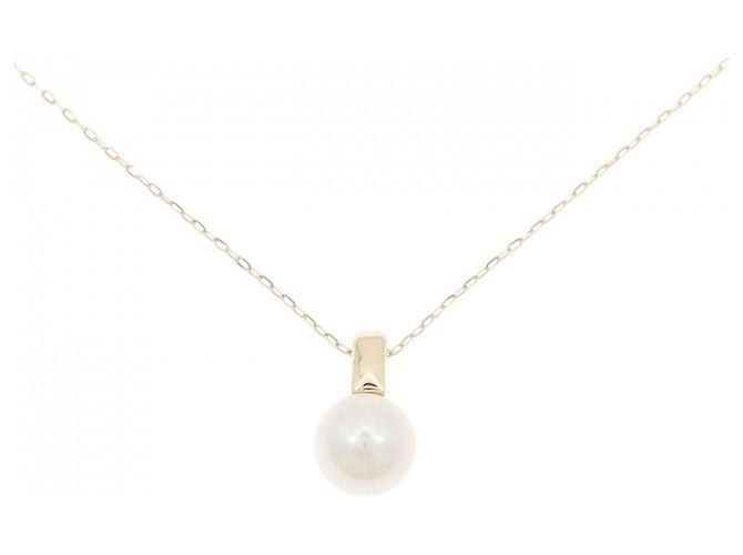 Autre Marque Collana in oro giallo K10 e perle d'acqua dolce D'oro